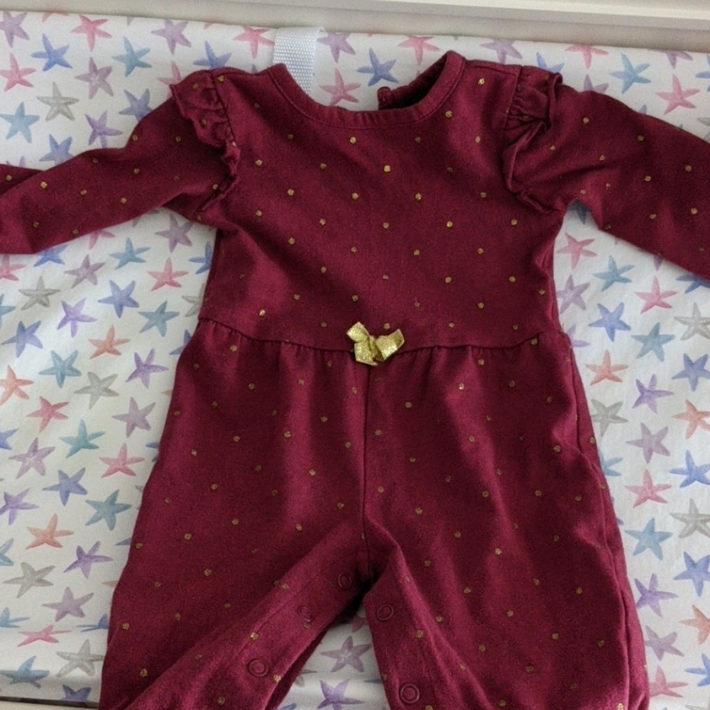 Carter's Burgundy Romper 3m